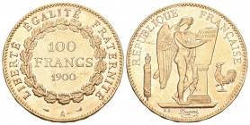 Frankreich 1900 100 Francs Gold seltene Qualität 32,3g fast unzirkuliert