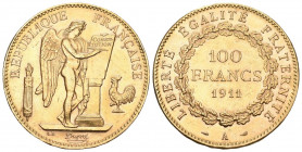Frankreich 1911 100 Francs Gold 32,3g seltene Qualität vorzüglich