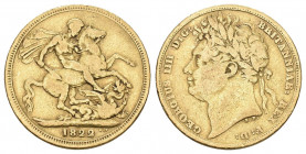 GROSSBRITANNIEN Great britain 
George IV. 1820-1830. Sovereign 1822. 7.97 g. S. 3800. Schl. 119. Fr. 376. Sehr schön-vorzüglich.