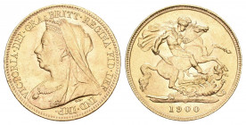 Great Britain 1900 1/2 Pfund Gold 3,9g selten bis unzirkuliert