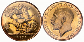 Great Britain 1911 1/2 Sovereign Gold 3,9g Prachexemplar PR 63 CAM Proof