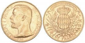 MONACO Albert, 1889-1922 100 Francs 1901. 32,26 g. Gad. 124. Fr. 13. bis unzirkuliert