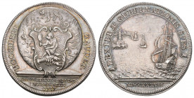 Bern 1737 16er Pfennig des Äusseren Standes in Silber 9g SM 637 fast FDC