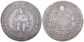 Graubünden. Chur, Bistum. Johann V. Flugi von Aspermont, 1601-1627.
Taler o. J., Chur. Rv. Sitzender Heiliger im Bischofsornat. 27.40 g. D. T. 1421. H...