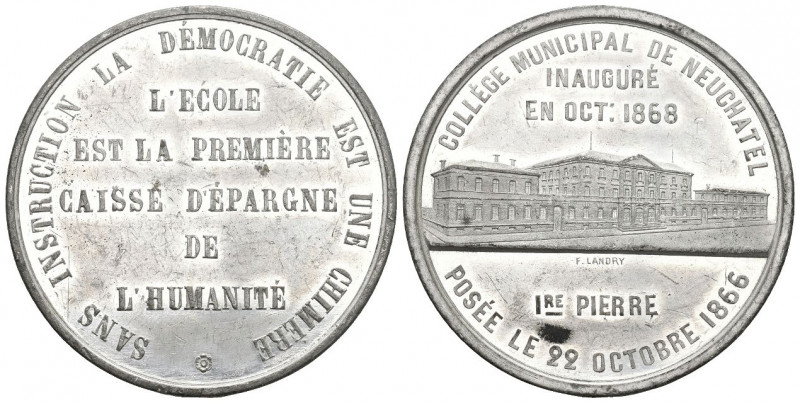 Neuenburug 1868 Wm Medaille 42,2mm bis unzirkuliert