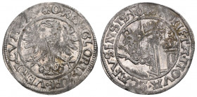 Schaffhausen. Batzen 1530, Schaffhausen. Variante mit minderer Jahreszahl (15)30. 3.10 g. Wielandt (Schaffhausen) 409 var. HMZ 2-753h. Sehr selten / V...