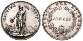 Tessin/Ticino. Medaillen des Kantons Tessin.
Silbermedaille o. J. (um 1800). Schulprämie. 29.76 g. Schweizer Medaillen 1389. Meier 412. Selten / Rare....