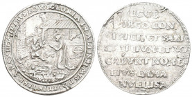 Zürich 1555-1565 Medaille auf die Geburt Christi Silber 33,5g 7,1g SM 394 sehr schön