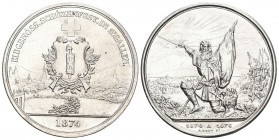 Schweiz 1874 Schützentaler Silber 25g KM S 11 bis unzirkuliert