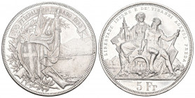 Schweiz 1883 Schützentaler Silber 25g KM S13 bis unzirkuliert