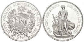 Schweiz 1885 Schützentaler Silber 25g KM S13 bis unzirkuliert