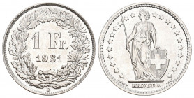 Schwiz 1931 1 Franken Silber 5g FDC