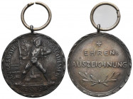 Bern 1914 Landesaustellungsschiessen Silber 27mm Ri: 278b vorzüglich +