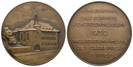 Bern 1939 Einweihungsschützenmuseum Bronce 35mm unz