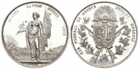 Genf 1815 Schützenmedaille Silber 24,2g selten fast unzirkuliert