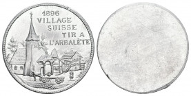 Genf 1896 Schützenmedaille Aluminium 25mm randfehler unz