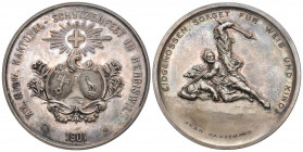 Hergiswil 1901 Schützenmedaille Silber mit Originalbox selten FDC