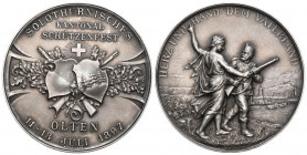 Olten 1897 Schützenfest Silber 45mm Ri: 1125a unz