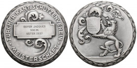 Uster 1937 Schützenverein Medaille Silber 108,4g FDC