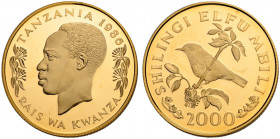 Tansania 1986 200 Dollar Gold Proof 69 ULTRA CAMEO