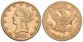 USA 1886 120 Dollar Gold 16,7g selten vz+