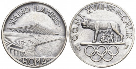 Olympia Rom 1960 Medaille Kupfer-versilbert 28mm FDC