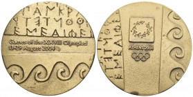 Olympia Athen 2004 Bronce Medaille 50mm 60,9g selten vorzüglich