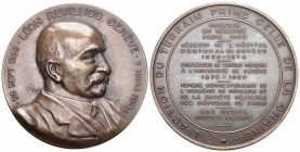 Genf 1918 Medaille auf Leon Revilliod Genve 7 March 1918 60mm unzirkuliert