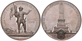 Glarus 1888 Bronce Medaille Schlacht bei Naefels 45mm selten bis unzirkuliert
