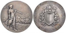 Luzern 1909 Landwirtschaftsausstellung 2-7 Oktober in Silber 31,1g Originalbox bis unzirkuliert