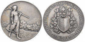 Luzern 1909 Landwirtschaftsausstellung 2-7 Oktober in Silber 31,1g Originalbox bis unzirkuliert
