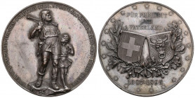 Uri 1895 Altdorf Medaille für Freiheit und Vaterland Bronce SM 904 bis unzirkuliert