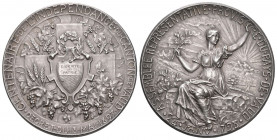 Waadt 1897 100 Jahre unabhängikeit Silber 37mm 24,4g bis unzirkuliert