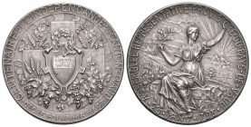 Waadt 1897 100 Jahre unabhängikeit Silber 37mm 24,4g bis unzirkuliert