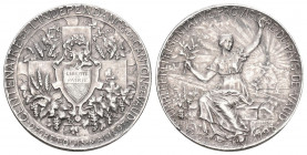 Waadt 1897 100 Jahre unabhängikeit Silber 6,9g selten sehr schön