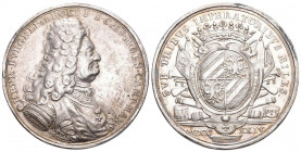 Bürkli von Hohenburg 1647-1730 Kaiserlicher Generalfeldmarschall ab 1723 Silber 42,8g s.selten randschlag ss-vz
