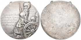 Schweiz 1812 Thomas Legler Offiziers Medaille Bronce versilbert 69mm vorzüglich