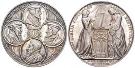 Schweiz 1835 Reformationasmedaille Genf 82,2g Silber 60mm unzirkuliert