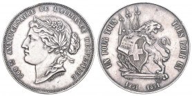 Schweiz 1891 600 Jahre Eidgenossenschaft Silber 27g 37 mm fast FDC