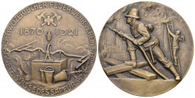 Schweiz 18921 Feuerwehrsverein Bronce 50mm unzirkuliert
