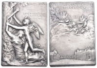 France 1900 Exposition Internationale 38,1g 35x50mm Silber unzirkuliert