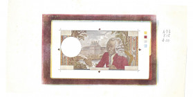 10 Francs Voltaire
Épreuve de graveur pour le recto, sans textes, sur papier simple grand format.
Conservation : XF