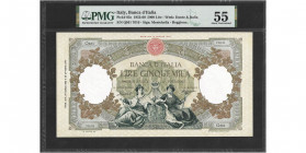 Italie, 5000 Lire 24-3-1955 
Ref : Pick# 85c	 
Conservation : PMG AU 55