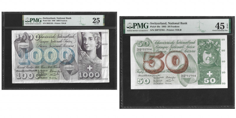Switzerland
1000 Franken, 1960, National Bank
Ref : Pick#152d
Conservation : PMG...