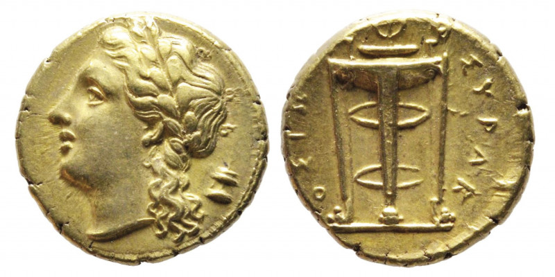 Agathoklès 317-289 avant J.-C.,
50 litrai en électrum, Syracuse, 317-289 avant J...