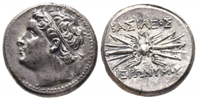 Hieronymus 215-214 avant J.-C.
10 Litrae, Syracuse, AG 8.51 g.
Ref : SNG ANS 103...
