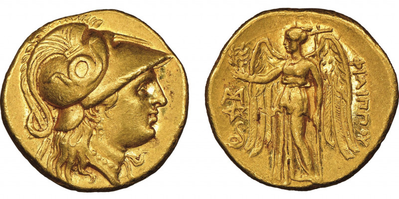 Philip III 323-317 avant J.-C.
Stater, AU 8.60 g.
Ref : Price P31, Fr.112 Conser...