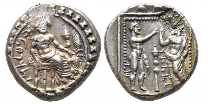 Cilicie,Datâmes Satrape 378-362 avant J.-C.
Stater 378-372, Tarsos, AG 10.73 g....