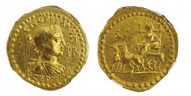 L. Cestius and C. Norbanus
échelle x2
 Aureus, Rome, 43 avant J.-C., AU 7.99 g.
Avers : Buste féminin drapé à droite, la tête ceinte d’un bandeau;
en ...