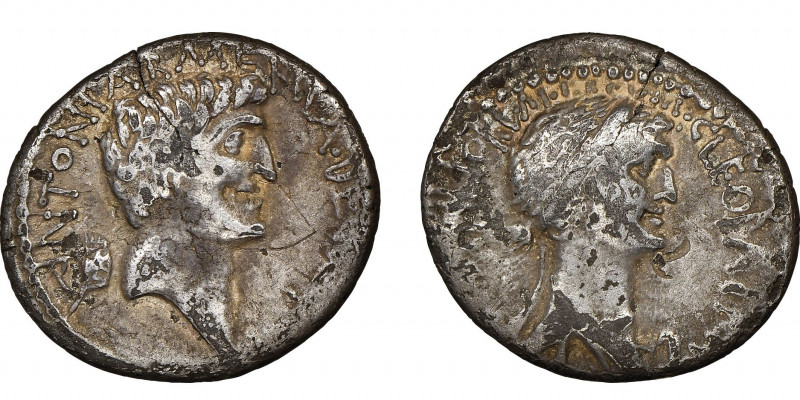 Marcus Antonius et Cléopatre 83-30 avant J.-C.
Denarius, Alexandria, 34 avant J....